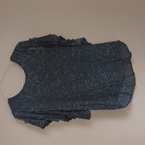 Casual women's blue green blouse Maurices size L